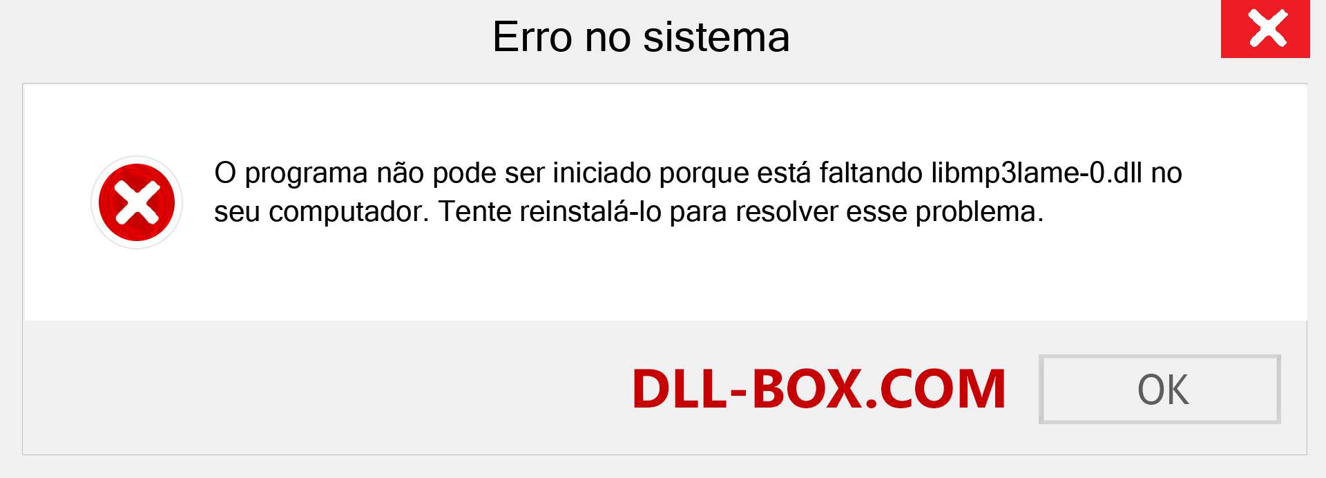 Arquivo libmp3lame-0.dll ausente ?. Download para Windows 7, 8, 10 - Correção de erro ausente libmp3lame-0 dll no Windows, fotos, imagens